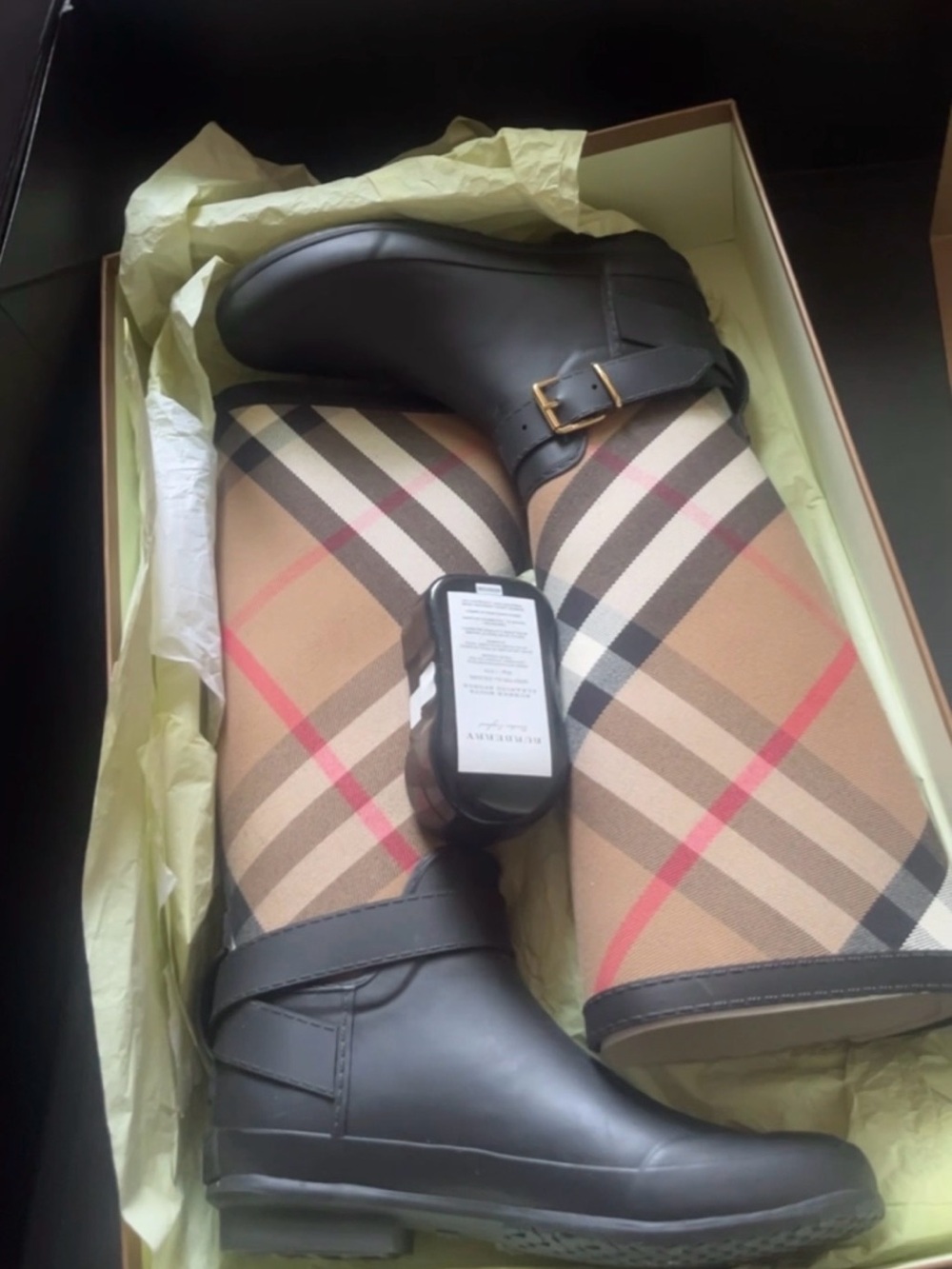 Burberry Rain Boots: Size 7